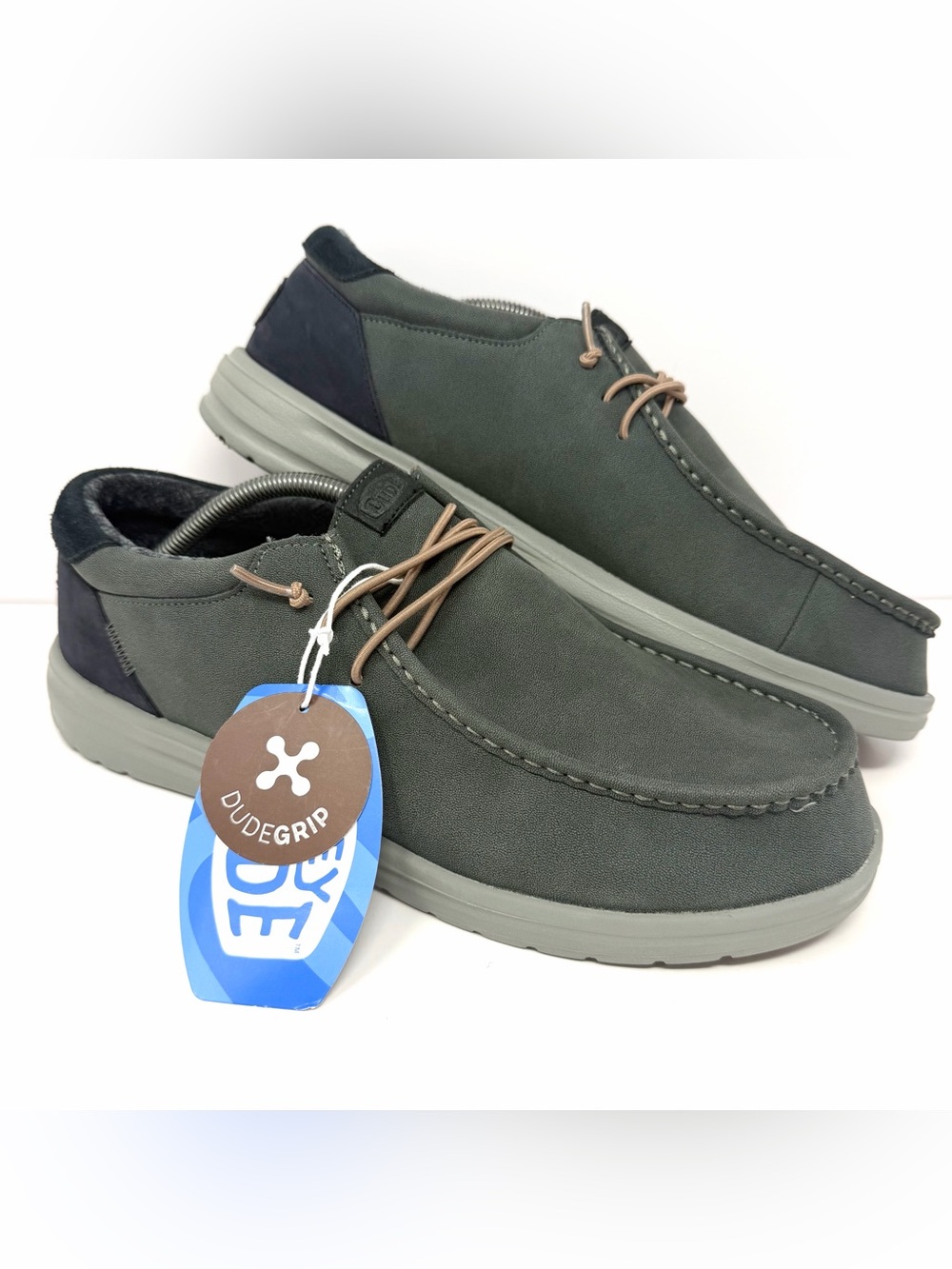 Hey Dude Men’s Paul Moccasin Shoes Sneakers Sz 13 Black Oyster 41024-0OA NEW NWT
